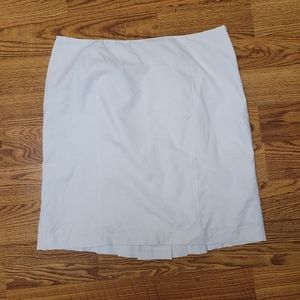 New York & Company Stretch Womens White Linen Blend Skirt